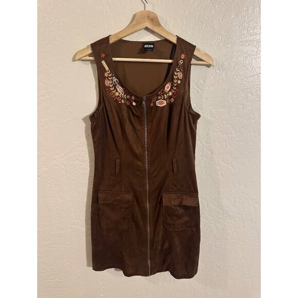 Star Wars Her Universe Han Solo Suede Zipper Mini Dress Costume - Picture 2 of 11